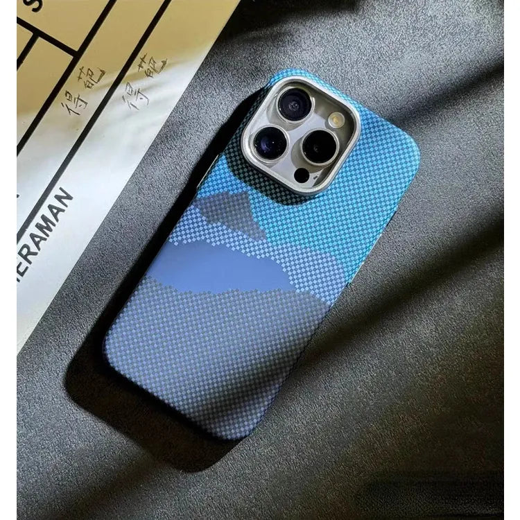 iPhone 13 Series Carbon Fiber Attractive Case With Camera Bumper